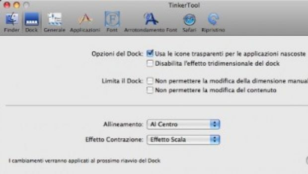 TinkerTool e le opzioni nascoste del Mac