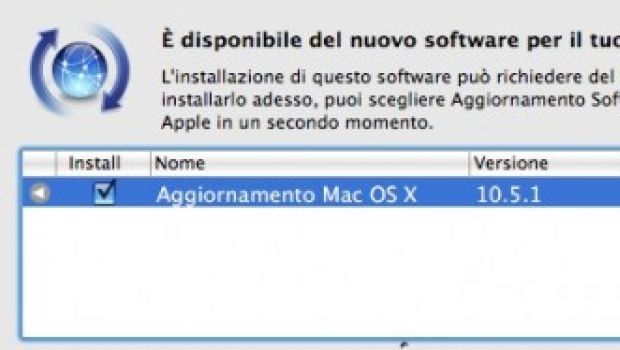 Disponibile Mac OS X 10.5.1