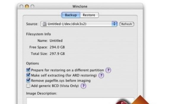 Winclone: il backup facile della partizione BootCamp