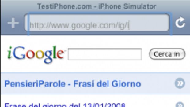 iGoogle per iPod Touch e iPhone