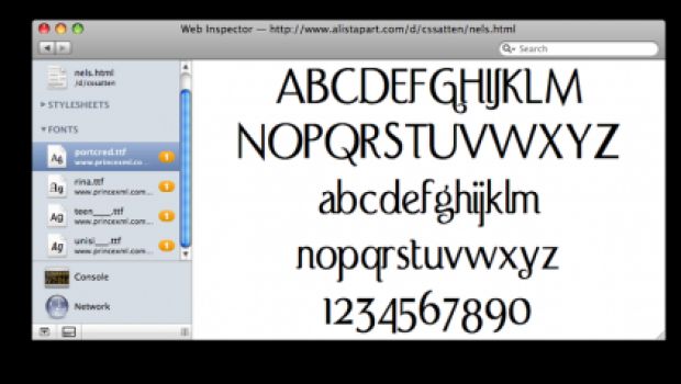 Safari 3.1 scaricherà i font?