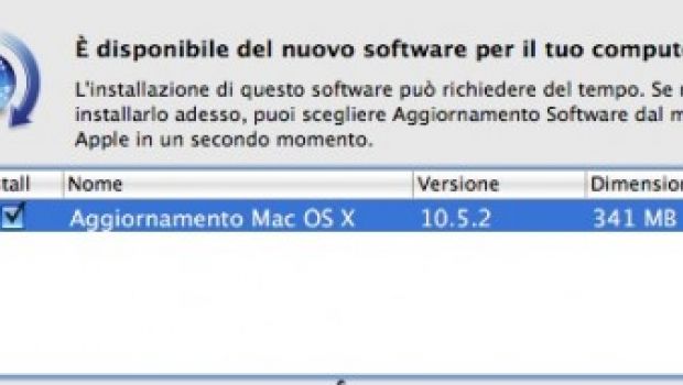 Mac OS X 10.5.2 disponibile (Aggiornato)