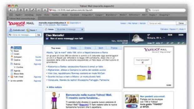 Yahoo! Mail 2 compatibile con Safari