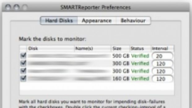 SMARTReporter: utility per il monitoraggio dell'hard disk