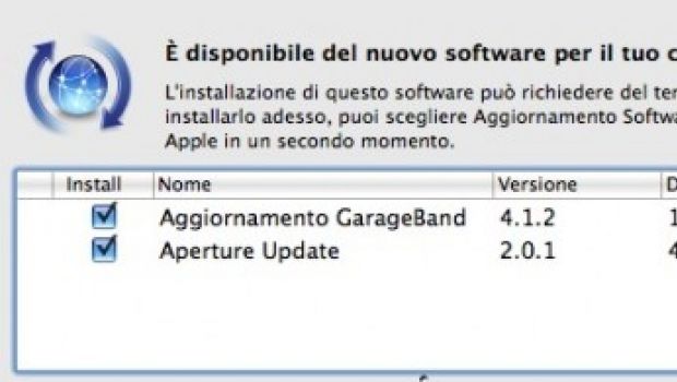 Apple aggiorna Aperture e Garageband