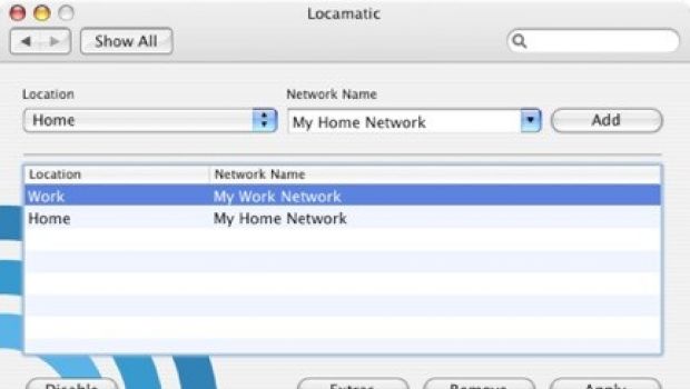 Locamatic: cambio automatico delle Posizioni network