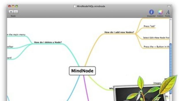 MindNode: costruire mappe mentali su Leopard