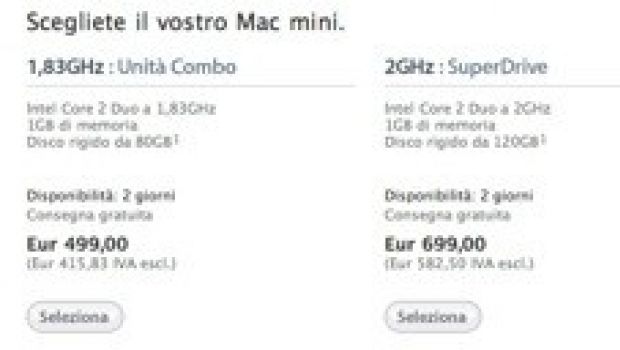 Scende il prezzo dei Mac Mini