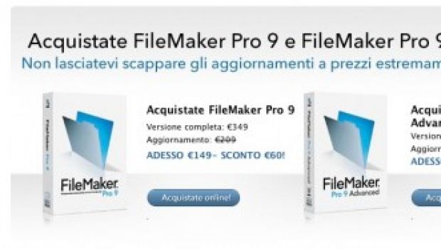 Filemaker: progamma di upgrade scontato