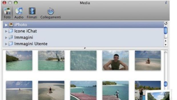 iMedia Browser: accesso rapido a foto, musica e video