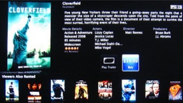 Apple TV: non solo noleggio. Ora anche acquisto dei film su iTunes Store