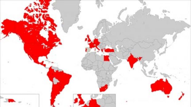 Un mappa per sapere dov'è commercializzato l'iPhone