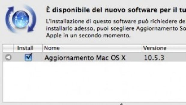 Disponibile Mac OS X 10.5.3