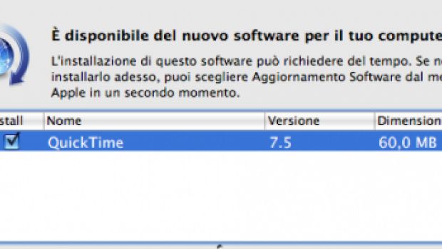 Disponibile Quicktime 7.5