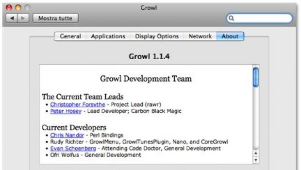 Ancora aggiornamenti per Growl