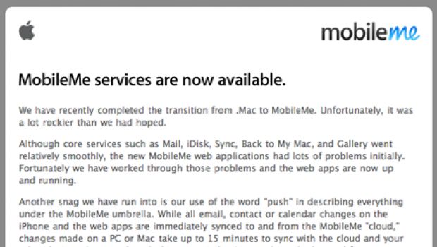 MobileMe: Apple vuole farsi perdonare