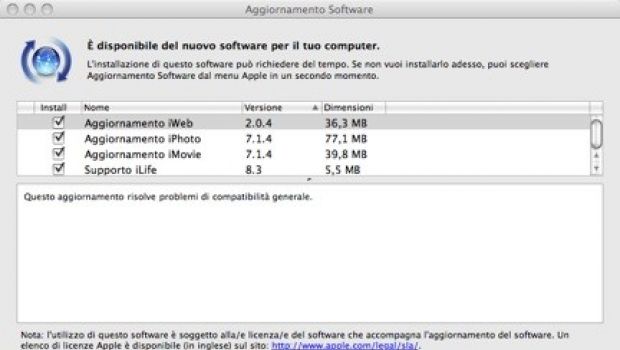 Aggiornamenti per la suite iLife '08