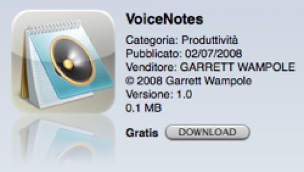 VoiceNotes: note audio per iPhone