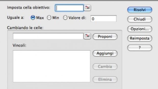 Office 2008: torna il risolutore per Excel
