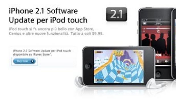 Aggiornamento firmware 2.1 per iPod Touch