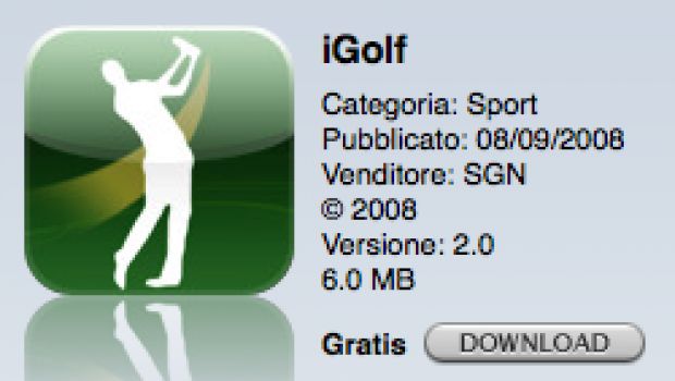 iGolf: mettete alla prova il vostro swing