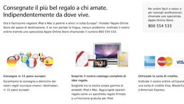 Apple Store: Nuovo servizio regali