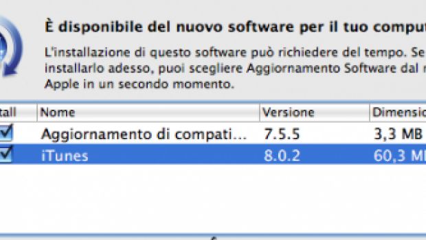Disponibile iTunes 8.0.2