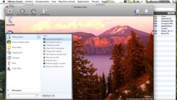 Windows 7 installato su un Mac Intel