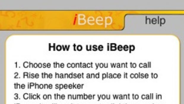 iBeep: comporre i numeri dei telefoni fissi con l'iPhone