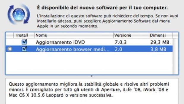 Aggiornamenti per iLife '08