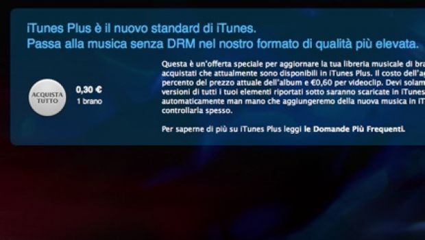 Passare a iTunes Plus una traccia alla volta