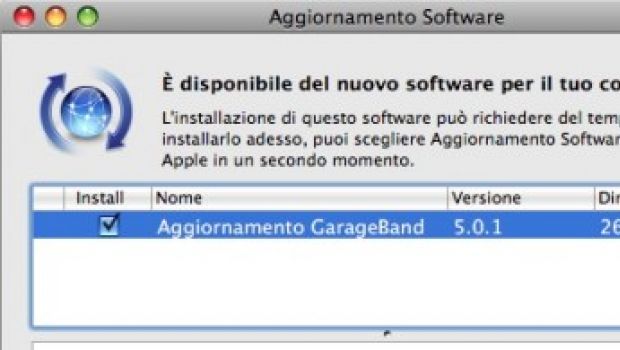 Apple aggiorna GarageBand 5.0.1 (di iLife '09)