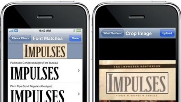 WhatTheFont: identificare i font con iPhone