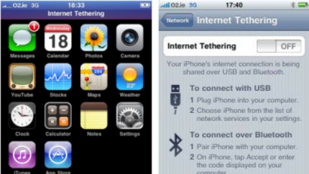 Sviluppatore abilita il tethering in iPhone 3.0 beta