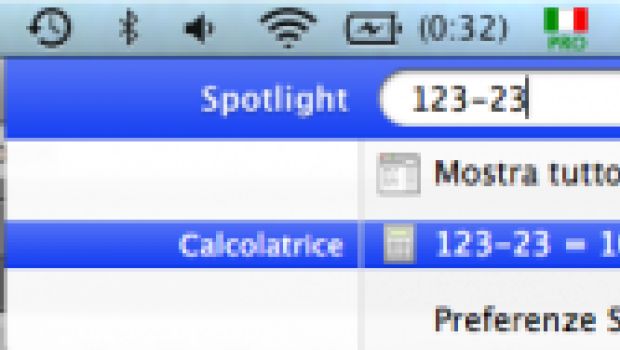 Calcoli veloci con Spotlight