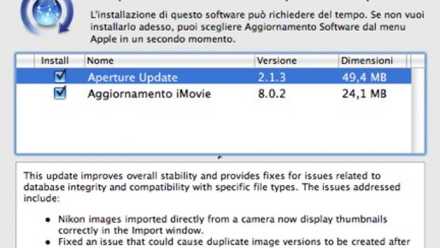 Aggiornati Aperture 2 e iMovie '09