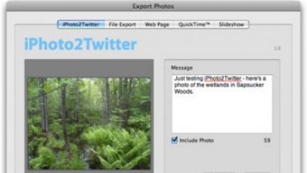 iPhoto2Twitter, per condividere immagini su Twitter direttamente da iPhoto