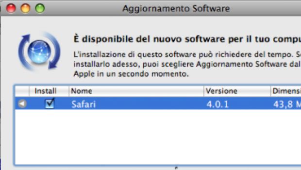 Disponibile Safari 4.0.1