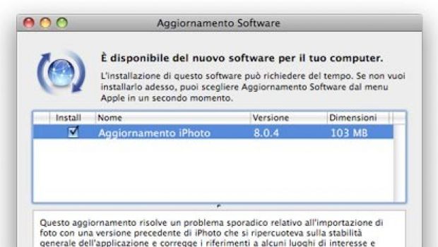 Apple rilascia iPhoto 8.0.4