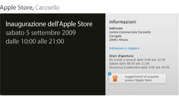 5 settembre: inaugurazione Apple Store di Carugate