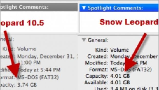 Snow Leopard: il nuovo modo di calcolare lo spazio disponibile