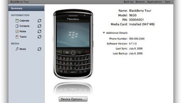 BlackBerry Desktop Manager for Mac circola sul Web