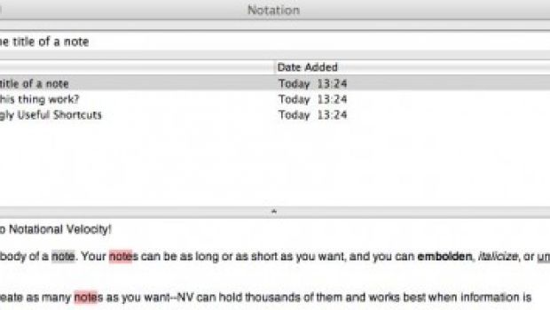 Notational Velocity: ora è Open Source e compatibile con Snow Leopard