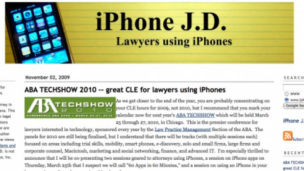 iPhone J.D., un sito dedicato agli avvocati con iPhone