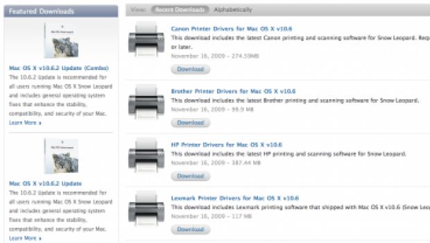Aggiornamento driver stampanti per Snow Leopard