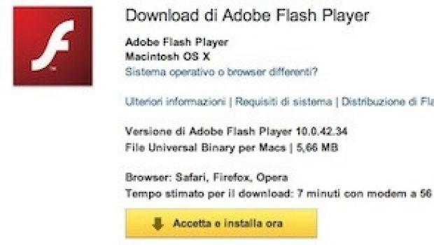 Adobe aggiorna Flash Player e dice addio a PowerPC