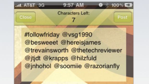 Follow Friday Generator automatizza Twitter su iPhone