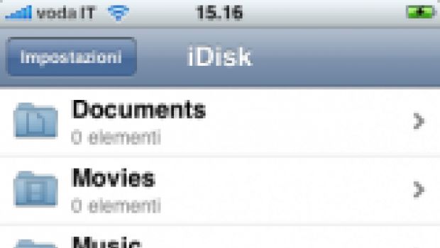 MobileMe iDisk 1.1 per iPhone e iPod Touch: aggiornamento in lingua italiana