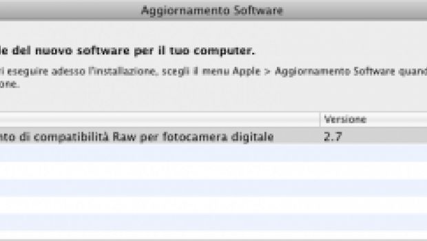 Apple rilascia aggiornamento di compatibilità RAW 2.7 per fotocamere digitali