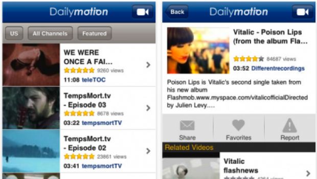 Daily Motion lancia la sua app per iPhone